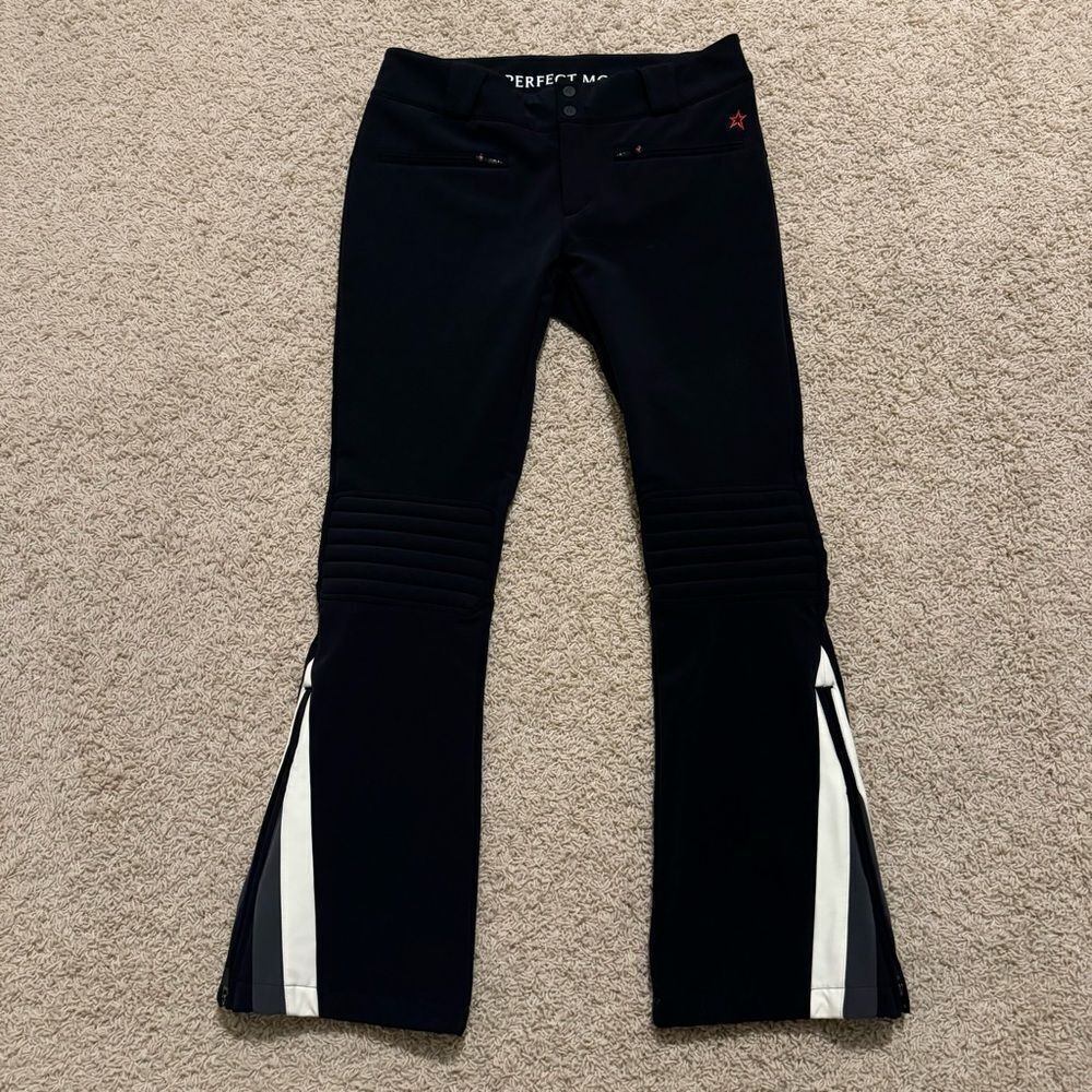 Perfect Moment Aurora Flare Chevron Flare Ski Pants Black Waterproof Large